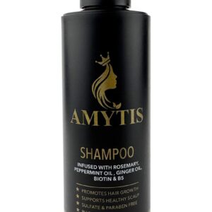 Amytis Shampoo Infused with Rosemary, Peppermint Oil, Ginger Oil, Biotin & B5